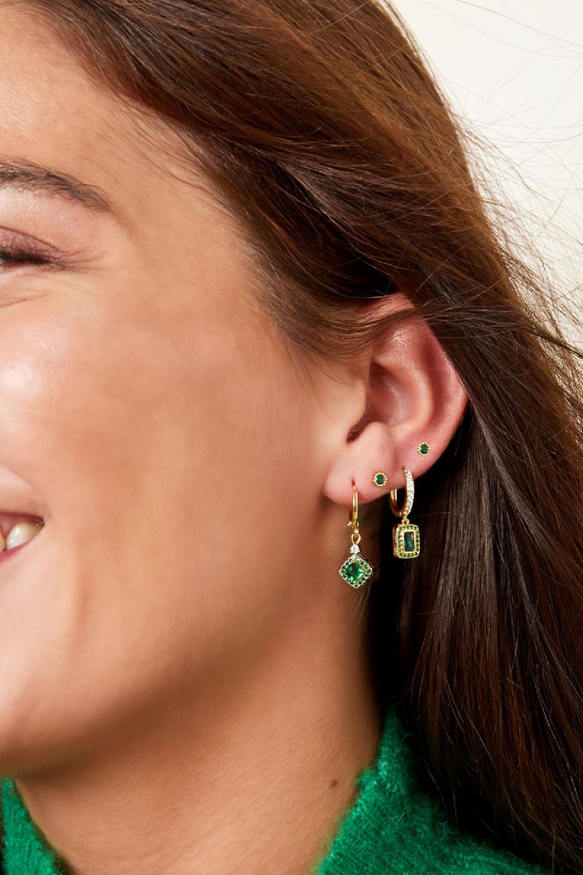 Earrings with zirconia pendant - Sparkle Collection
